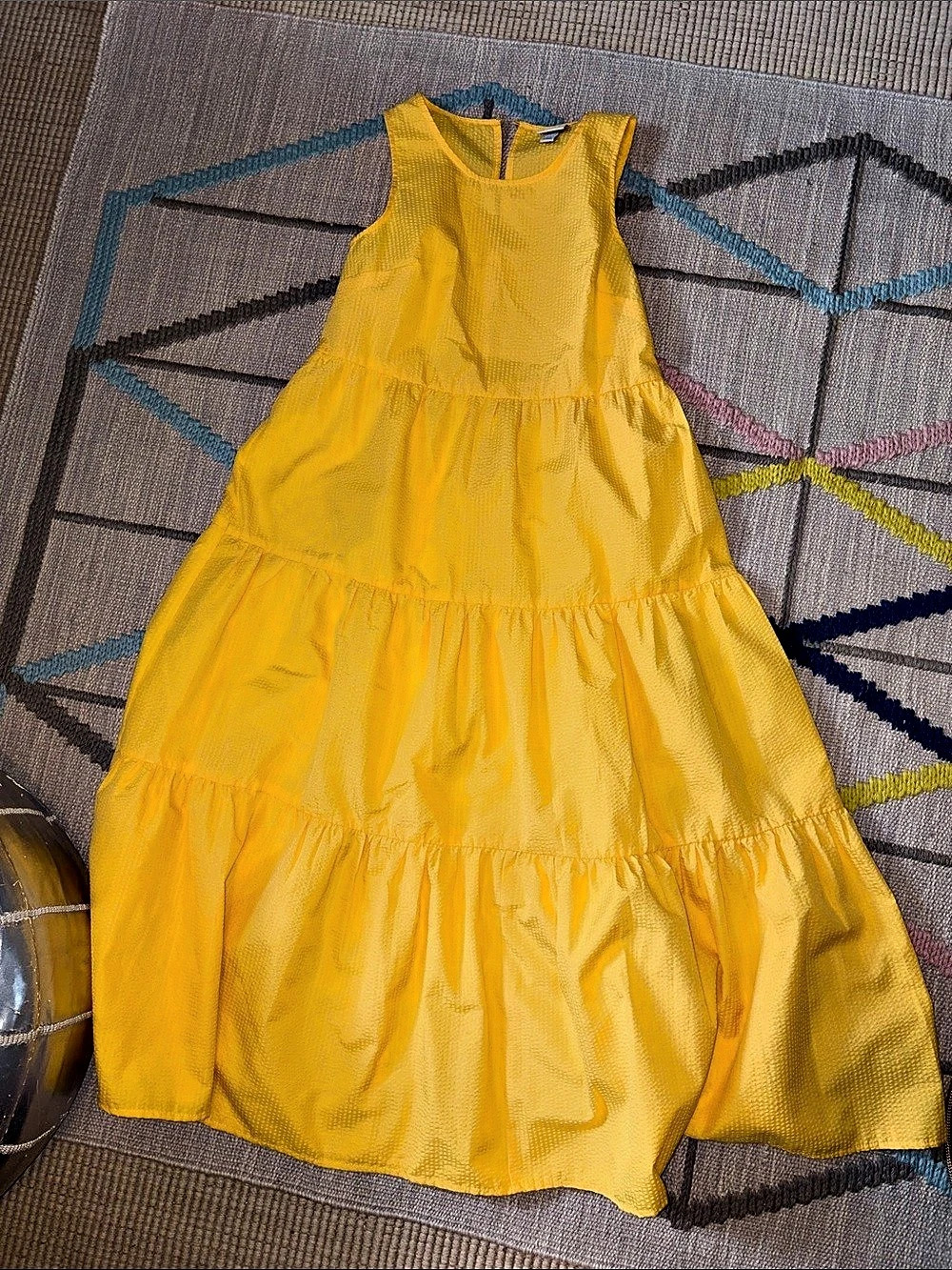 a new day Tiered Yellow Dress Size XS Like New